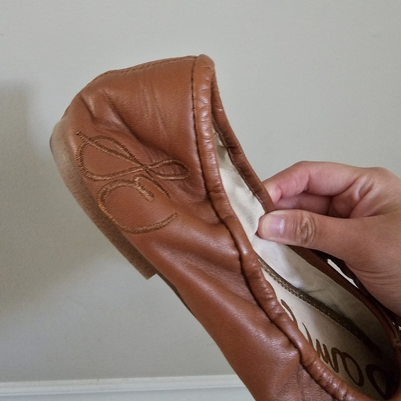 Sam Edelman Felicia Flats - 7Wide, Saddle Brown - Picture 4 of 4